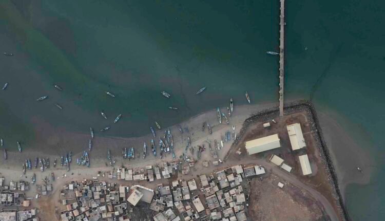 Sea Shore - Vertical View