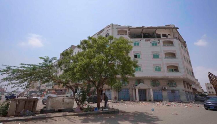 Destroyed Building by war in Yemen [Wide & Close]