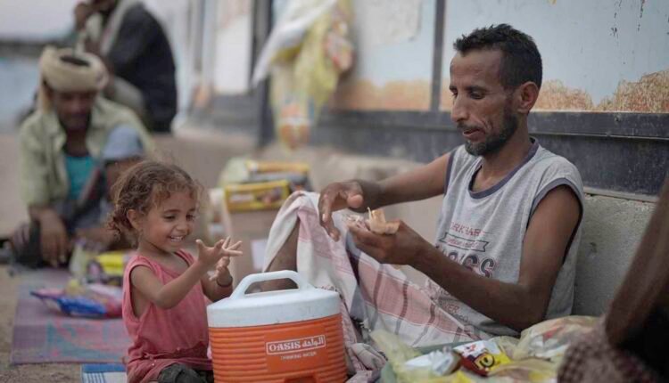 Displaced man is making life