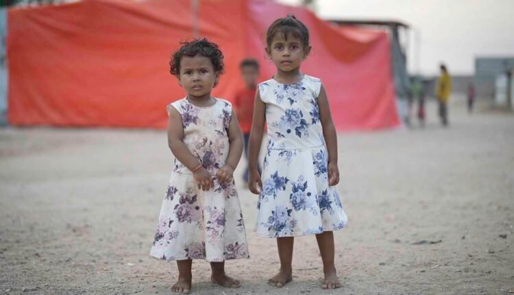 Displaced children at Displacement Camp