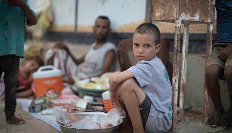 Displaced bread winner child