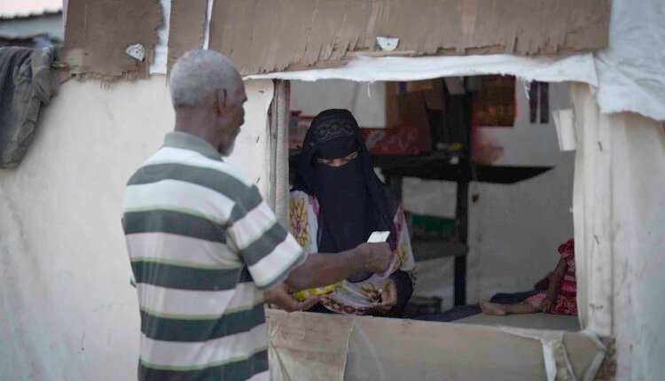 Displaced mother making a life