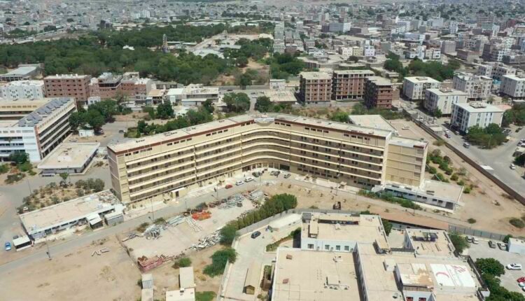 Drone shot of Alsadaqa hospital