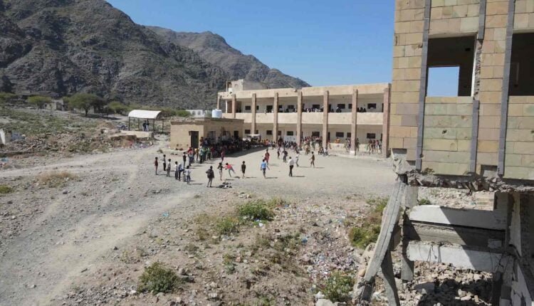 Playing football at a conflict zone