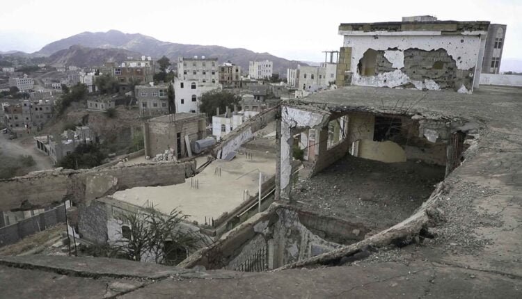 Destroyed Houses in Taiz