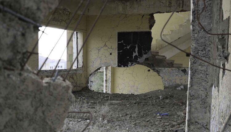 Destroyed Classroom in Taiz city