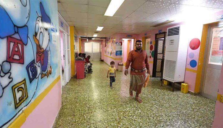 People inside a hospital