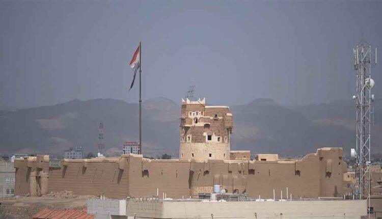 Wide view of historic museum