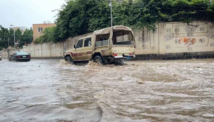 Rain and high level of water
