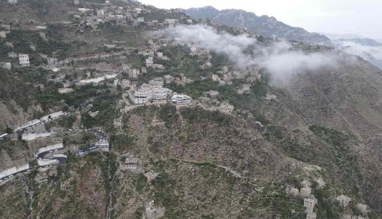 Scattered on mountains