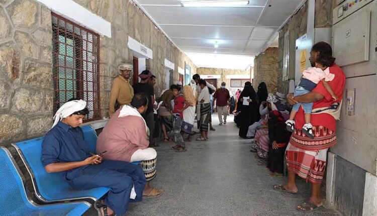 Waiting for their turn [crowded hospital]