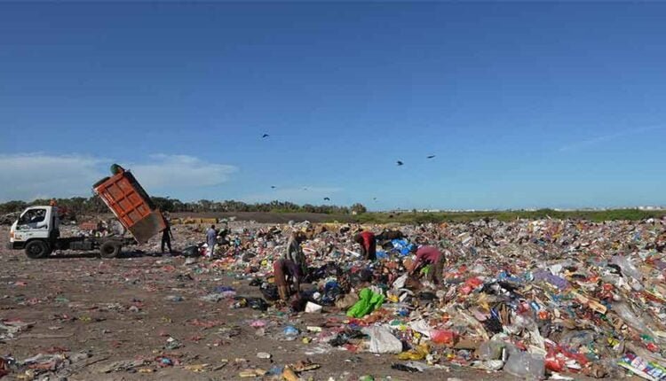 Garbage dump site