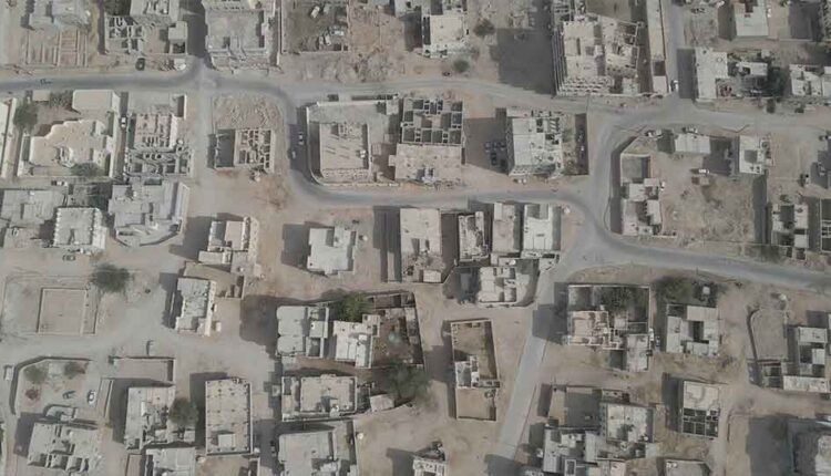 Houses : vertical aerial view